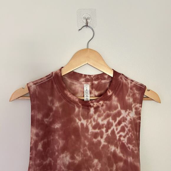 Lululemon All Yours Tank Top in Marmoleado Tie Dye Ancient Copper 6 - Picture 3 of 9